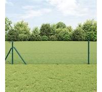 vidaXL Clôture en fil soudé Verte 0.4x10 m Acier 42005017 Vert G