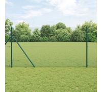 Vidaxl Clôture En Fil Soudé Verte 1,2x10 M En Fer Vert