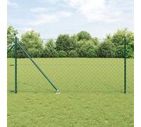 Vidaxl Clôture En Grillage Set De 2 Vert Pvc 1 X 25 M Durable