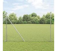 Vidaxl Clôture En Treillis 1,6x10 M En Acier Galvanisé