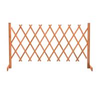 vidaXL Clôture en Treillis de Jardin Séparateur de Jardin Support pour Plantes Grimpantes Plate-Bande Extérieur Orange 150x80 cm Bois de Sapin