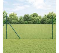vidaXL Clôture en treillis métallique 25 x 1 m Acier Vert