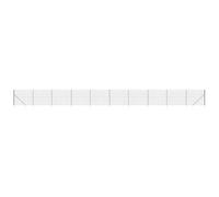 vidaXL Clôture en Treillis Métallique et Ancrage, Panneau de Clôture Décoratif, Barrière de Protection Jardin Patio Extérieur, Anthracite 1,6x25 m