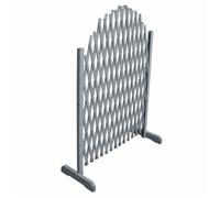 vidaXL Clôture en Treillis Panneau de Clôture Treillis Extensible Support Rosiers Jardin Arrière-Cour Extérieur 1,8x1 m Gris 310036