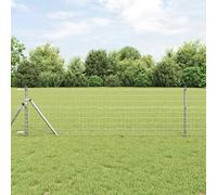 vidaXL Clôture Euro 0,4 x 10 m Fer revêtu de PVC