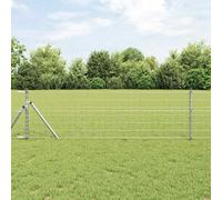 vidaXL Clôture Euro 1 x 25 m Fer revêtu de PVC