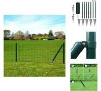 vidaXL Clôture Euro acier 10 x 0,8 m Vert - Panneaux de clôture