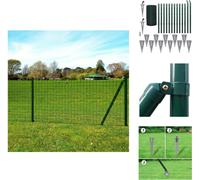 vidaXL Clôture Euro acier 25 x 0,8 m Vert - Panneaux de clôture