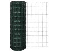 vidaXL Grillage clôture 25 x 1,2 m à mailles – Vert
