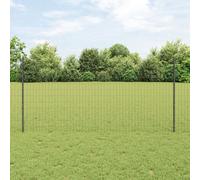 Vidaxl Clôture Euro Avec 10 U Posts Gris 1,2x10 M En Acier
