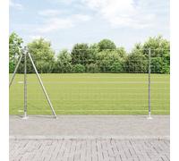 Vidaxl Clôture Euro Avec 13 Poteaux À Brides 1.2x25 M Acier Galvanisé