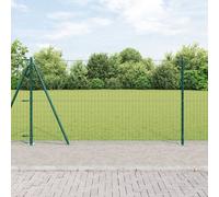 Vidaxl Clôture Euro Avec 7 Poteaux À Embout 1,2x10 M En Acier Galvanisé