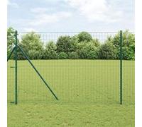 vidaXL Clôture Euro Ensemble de 2 Vert Métal 10 x 1,5 m Durable 3350352 Vert G