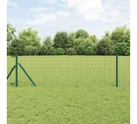 vidaXL Euro Fence Green 0,4x50 m Steel