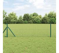 vidaXL Clôture Euro Vert 0.8 x 25 m Fer revêtu de PVC