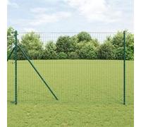 vidaXL Clôture Euro verte 1.6x10 m en acier 42004353 Vert