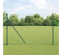 vidaXL Clôture Euro verte 1.6x10 m en fer 42004337 Vert G