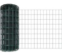 vidaXL Clôture européenne avec poteaux, 10 x 0,8 m, acier revêtu de PVC, couleur verte