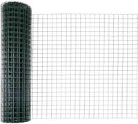 vidaXL Clôture européenne avec poteaux, 10 x 1 mètre, acier revêtu de PVC, couleur verte