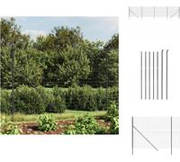 vidaXL Clôture grillagée Anthracite 1,6x10 m Acier galvanisé - Panneaux de clôture