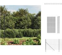 vidaXL Clôture grillagée Anthracite 1,6x25 m Acier galvanisé - Panneaux de clôture