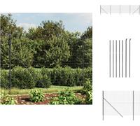 vidaXL Clôture grillagée Anthracite 2,2x10 m Acier galvanisé - Panneaux de clôture