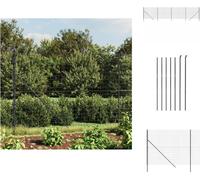 vidaXL Clôture grillagée Anthracite 2x10 m Acier galvanisé - Panneaux de clôture