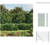 vidaXL Clôture grillagée vert 1,4x25 m - Panneaux de clôture