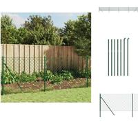 vidaXL Clôture grillagée vert 1x10 m - Panneaux de clôture
