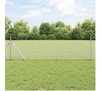vidaXL Clôture hexagonale Argenté 0,8 x 10 m Acier galvanisé 42005638