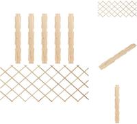 vidaXL Clôtures à grimper 5 pcs. en bois massif de sapin 180x80 cm - Panneaux de clôture