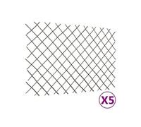 vidaXL Clôtures en treillis de saule 5 pcs 180x120 cm G