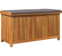 vidaXL Boîte à coussins d'extérieur 113x50x60,5 cm bois massif d'acacia