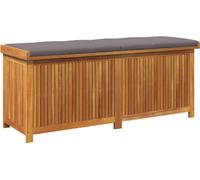 vidaXL Coffre à coussins d'extérieur 150x50x60,5 cm bois massif acacia