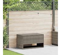 vidaXL Coffre à coussins d'extérieur Gris 100x55x55,5 cm Poly rotin