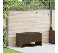 vidaXL Coffre à coussins d'extérieur marron 100x55x55,5 cm polyrotin