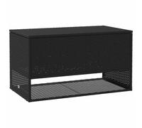 vidaXL Coffre à coussins d'extérieur noir 100x55x55,5cm résine tressée, conteneur à coussins, boîte à coussins de jardin, boîte, boîte de rangement