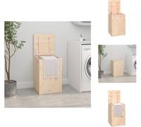 vidaXL Coffre à linge 44x44x66 cm Pin massif - Paniers à linge