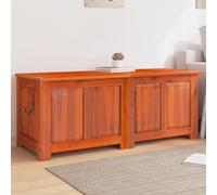vidaXL Coffre de Rangement avec Couvercle, Boîte à Jouets, Armoire de Rangement, Organisateur de Salon Couloir, Marron Bois Massif d'Acacia