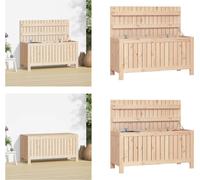 vidaXL Coffre de jardin 108x42,5x54 cm Pin massif - Coffre de jardin - Coffres de jardin - Boîte de rangement de jardin
