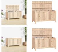 vidaXL Coffre de jardin 115x49x60 cm Pin massif - Coffre de jardin - Coffre de jardin - Boîte de rangement de jardin