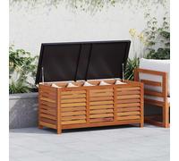 vidaXL Coffre de jardin 117x50x55 cm en bois massif d'eucalyptus