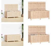 vidaXL Coffre de jardin 147x68x64 cm Pin massif - Coffre de jardin - Coffres de jardin - Boîte de rangement de jardin