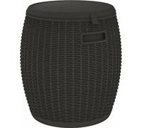 vidaXL Coffre de jardin 4 en 1 Polypropylène Noir