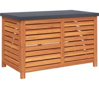 vidaXL Coffre de jardin 60x50x55 cm en bois massif d'eucalyptus