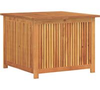 vidaXL Coffre de jardin 75x75x58 cm Bois massif d'acacia Marron