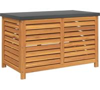 vidaXL Coffre de jardin 90x48x55 cm en bois massif d'eucalyptus