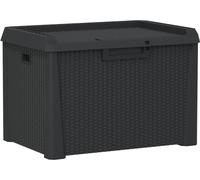 vidaXL Coffre de jardin 125 L Anthracite PP