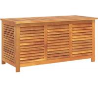 vidaXL Coffre de jardin avec fentes d'aération 113x50x56 cm bois massif acacia