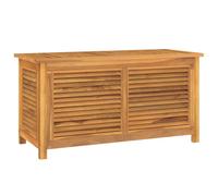 vidaXL Coffre de jardin avec sac 114x50x58 cm bois massif teck